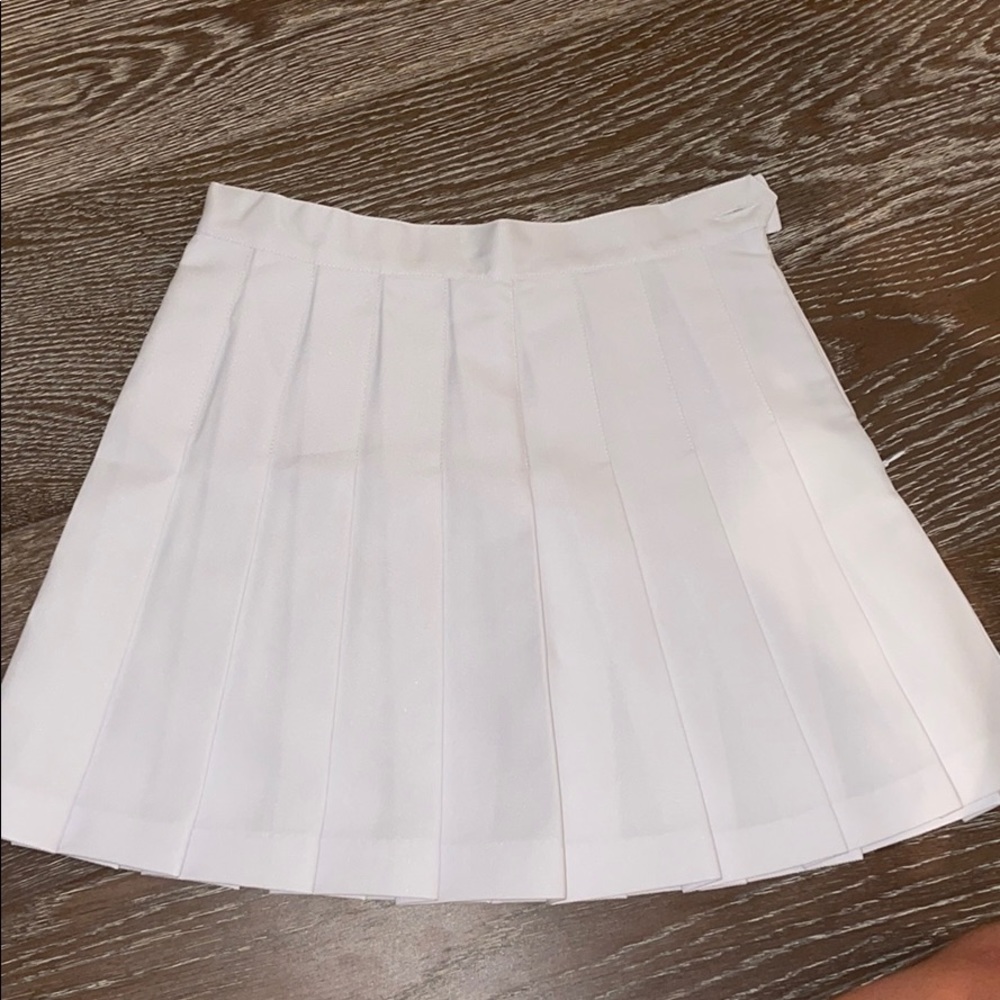 American apparel white tennis skirt